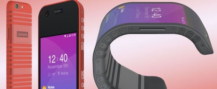 Lenovo'nun Büklüm Büklüm Tableti ve Telefonu İlk Kez Gösterildi!