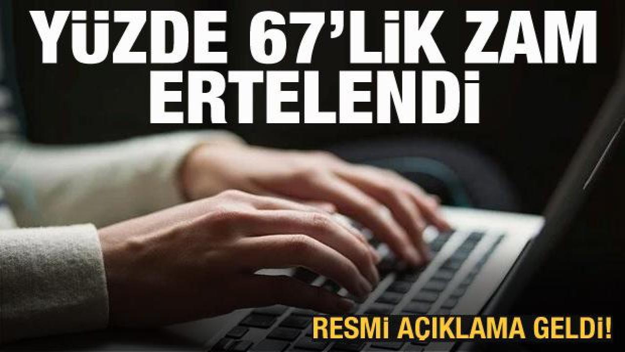 Son dakika haberi: İnternet zammı 2 ay ertelendi